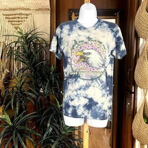 Daytona Bike Week Eagle Tee S | Vintage Style Tie Dye Americana Moto Rally Top